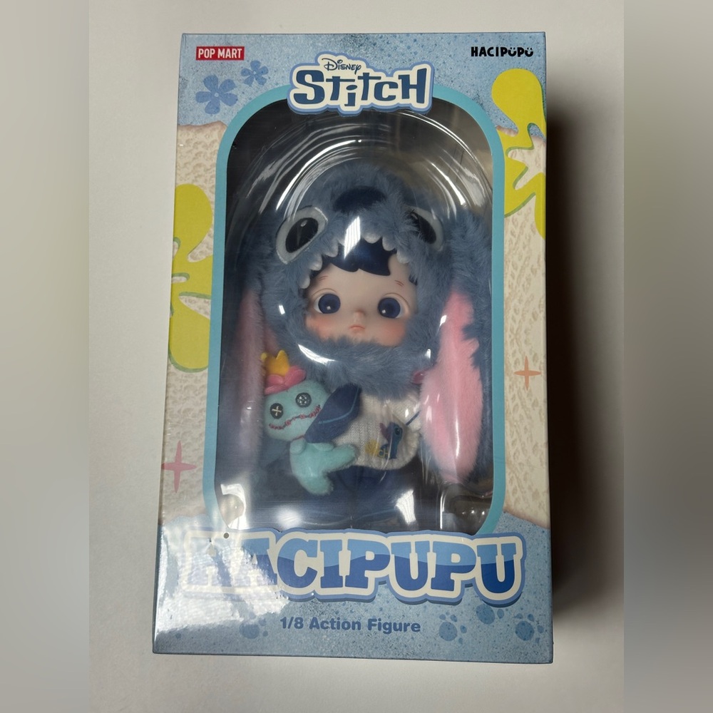 New POP MART HACIPUPU STITCH DISNEY 1/8 Action Figure Doll